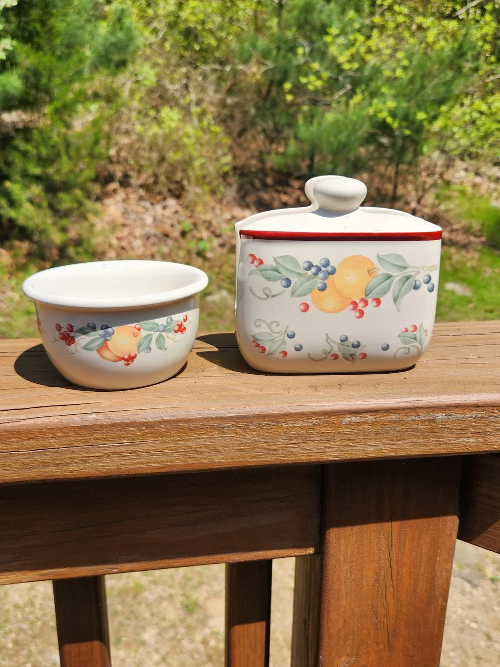 Corelle Abundance 7oz Bowl And Matching Napkin Holder